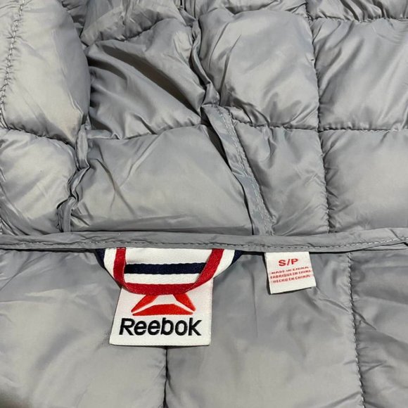 NWT Reebok Glacier Shield Puffer Zip Up Hooded Jacket With Pockets - Picture 11 of 15